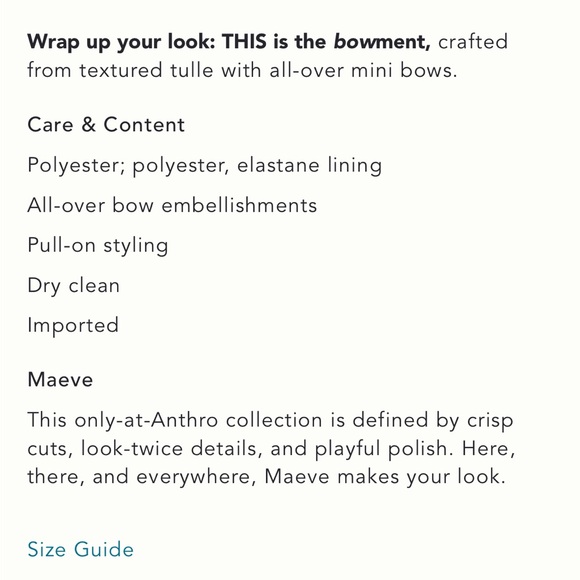 NWT Anthropologie Maeve All-Over Bow Tulle Midi Skirt - Picture 13 of 15